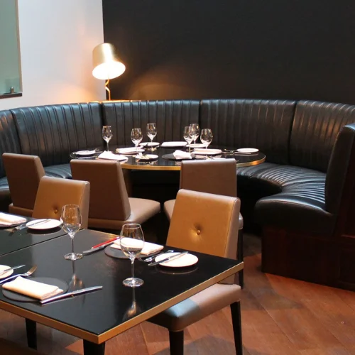 leather furniture carpentry for restaurants in Dubai