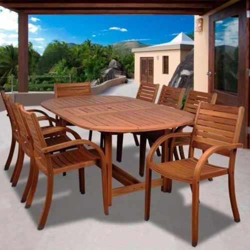 Outdoor wood furniture UAE