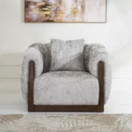 Side view of Ramsey 6-Seater Sofa Set in grey
