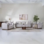Ramsey 6-Seater Sofa Set arranged in living room