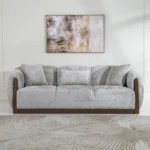 Front view of Grey Ramsey Sofa Set