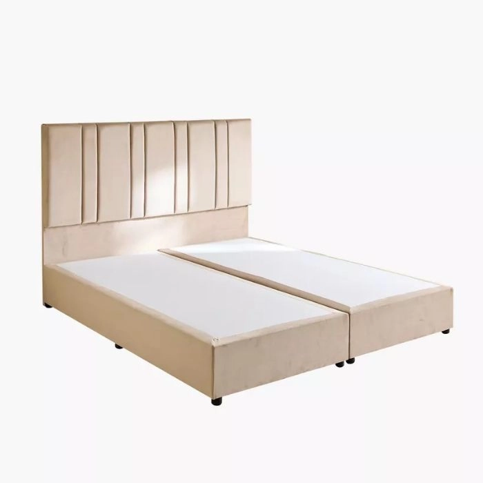 Angelic Linear Upholstered King Bed img 3