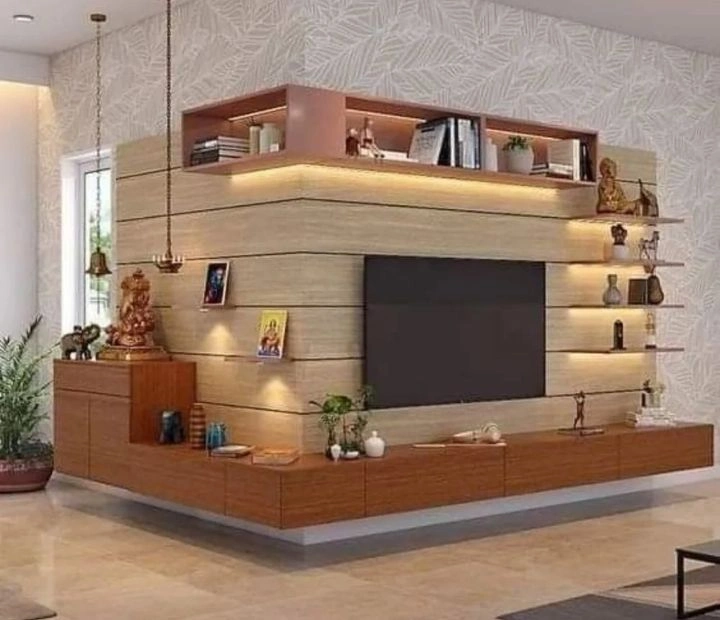 Minimal Custom TV Unit in Dubai