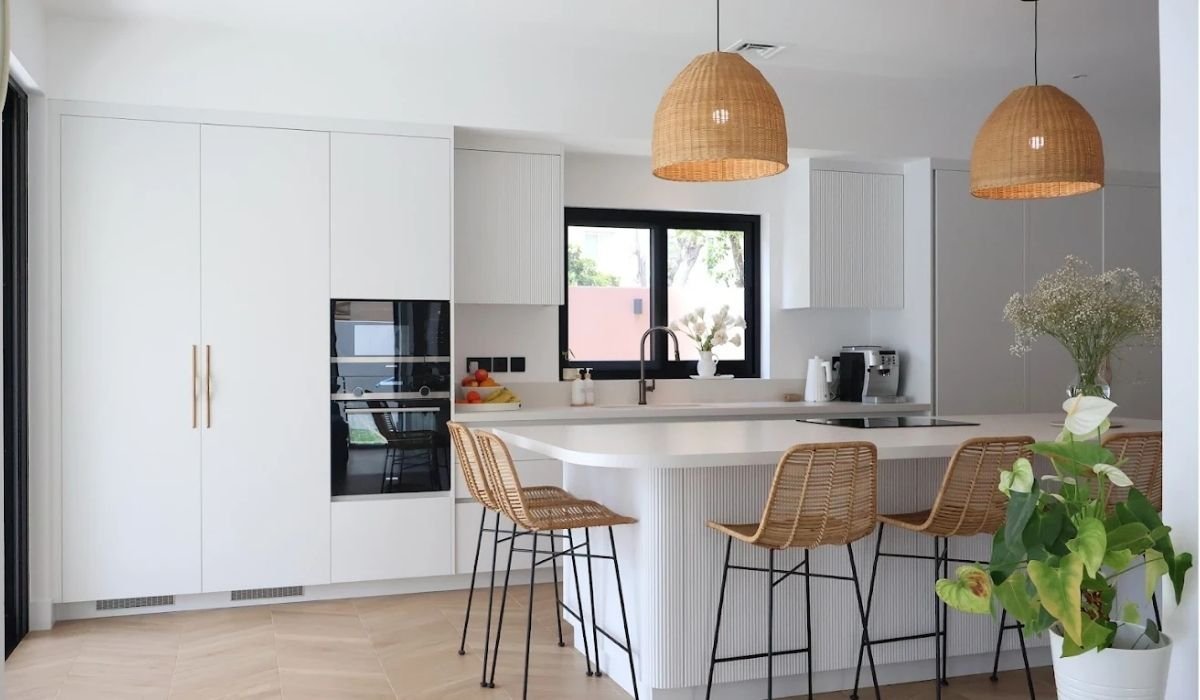 Modern Kitchen with White Cabinets