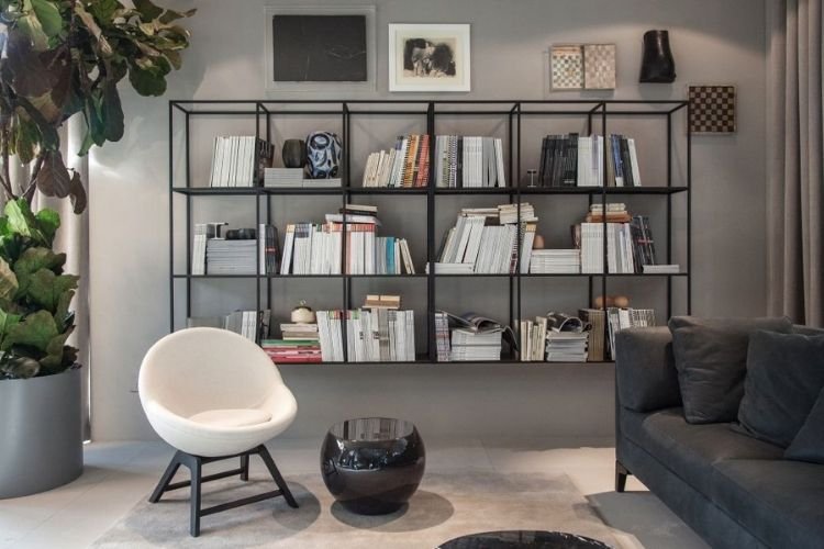 Wall bookshelf unit