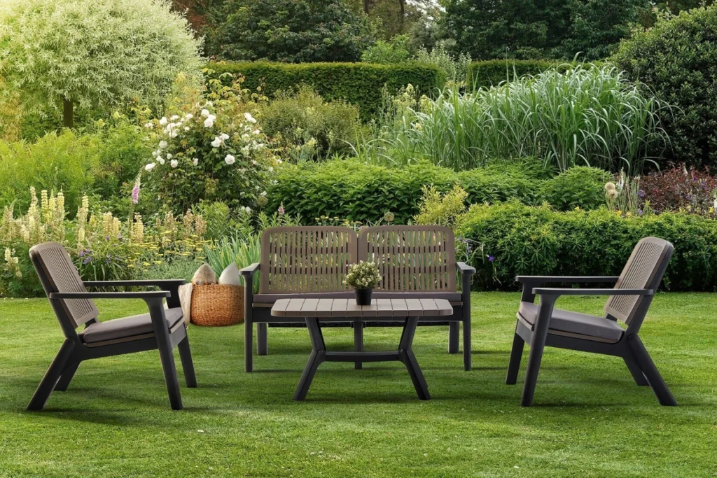 Bespoke outdoor furniture installed at a Dubai property