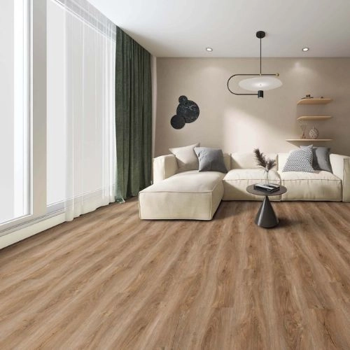 Modern grey stone vinyl floor tiles.
