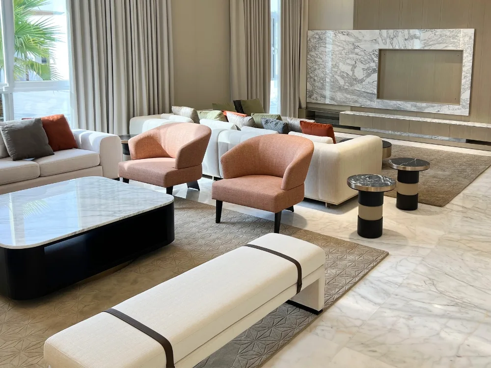 Luxury bespoke sofa Dubai showroom