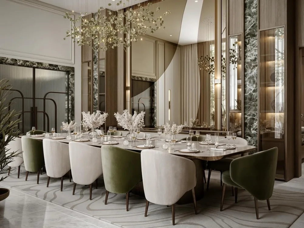 Custom wooden dining tables Dubai.