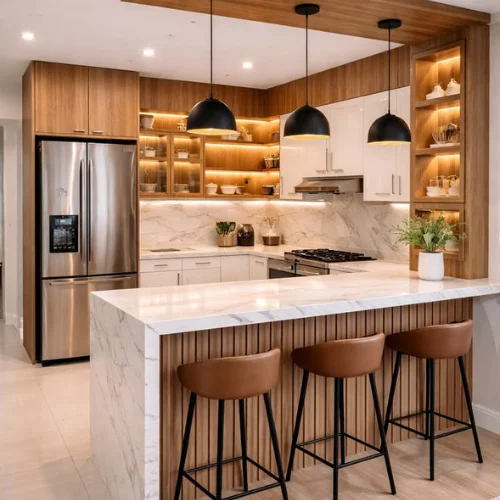 Premium kitchen countertops in Dubai, UAE.