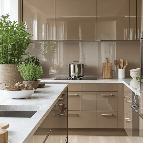 Glass Door Kitchen Cabinets
