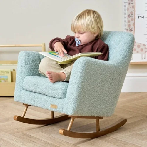 Comfortable rocking chair for nursery and kids' rooms.