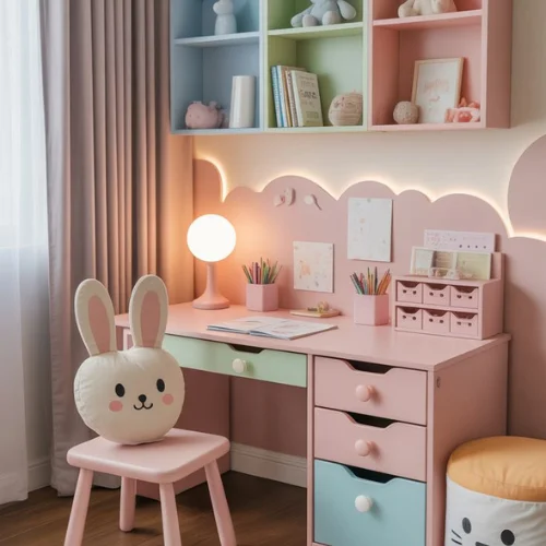Modern kids study table for learning in Dubai.