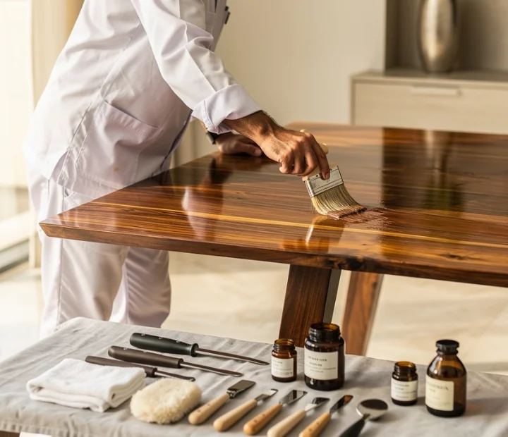 Free quote furniture polishing wood restoration Dubai