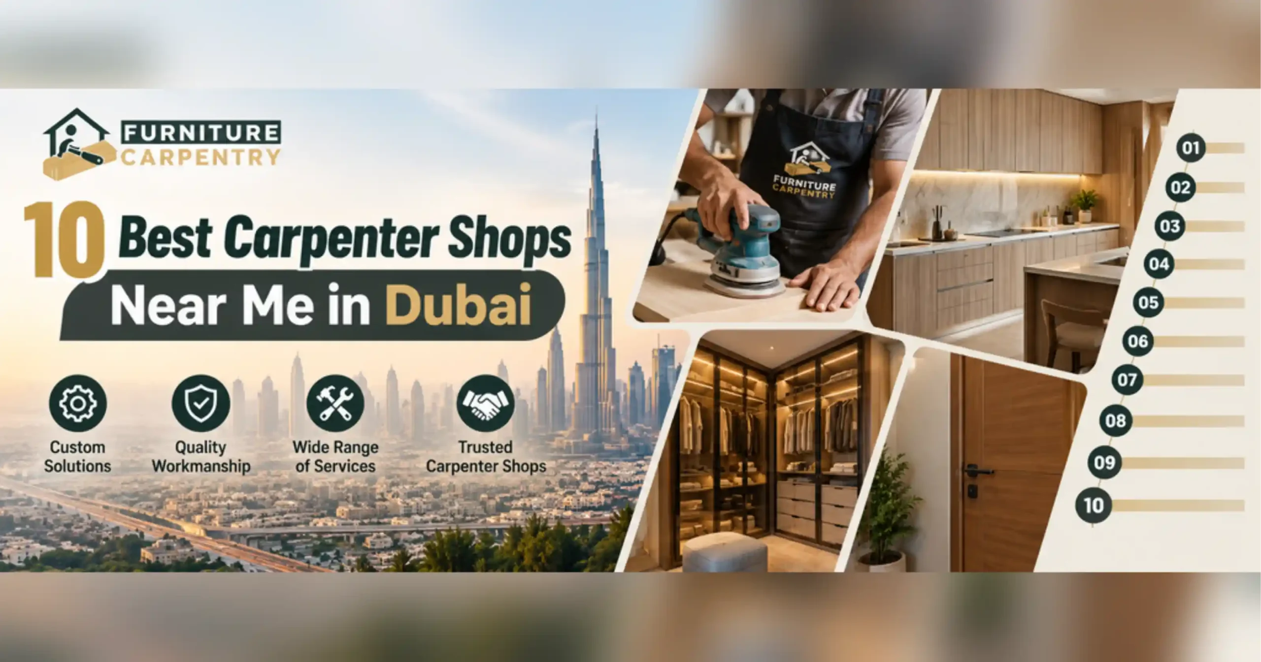 Best Carpenter Shop Near Me in Dubai