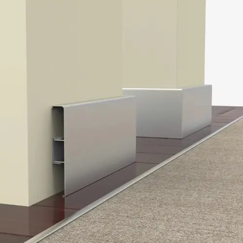 Aluminum skirting installed in a Dubai home