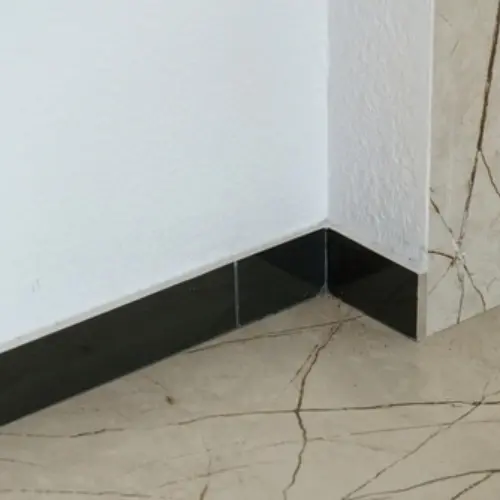 Ceramic skirting installed in a Dubai home