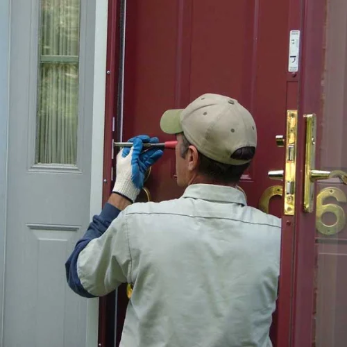 Door repair completed at a Dubai property