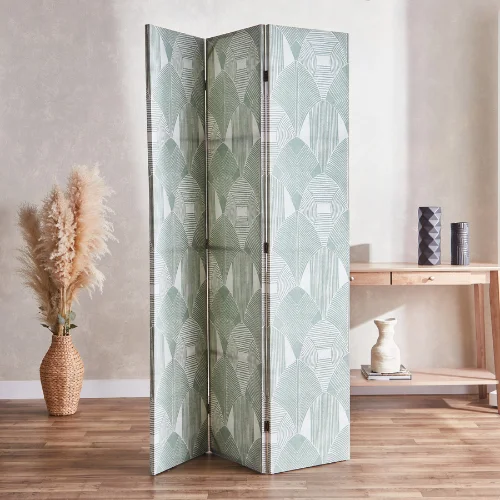 Fabric divider installed in a Dubai space