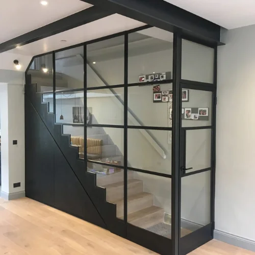 Fire-rated glass installed in a Dubai space