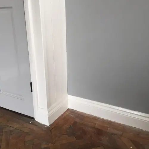 Fire-retardant skirting installed in a Dubai property