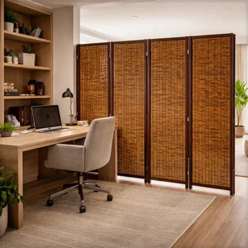 Privacy screen installed in a Dubai space