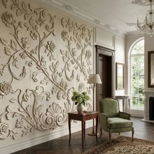 Textured wall panels for stylish modern interior spaces