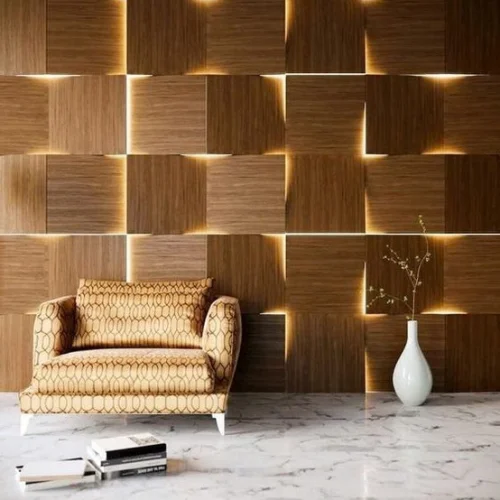 Wooden wall panels for warm modern interior designs