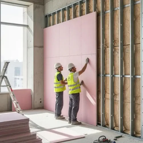 Fire-rated wall installed in a Dubai property