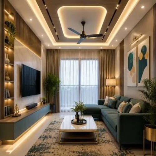 Ceiling design installed in a Dubai home