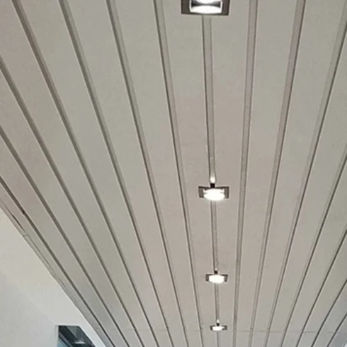 Metal ceiling installed in a Dubai space