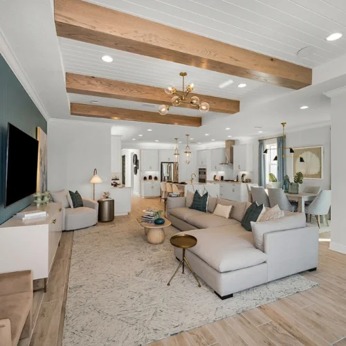 Stepped ceiling design installed in a Dubai home