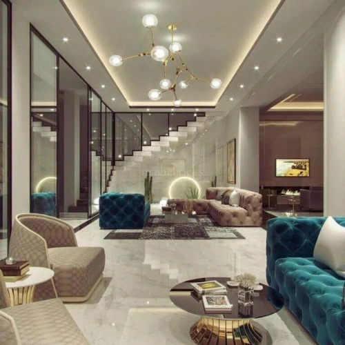 Ceiling design installed at a Dubai villa