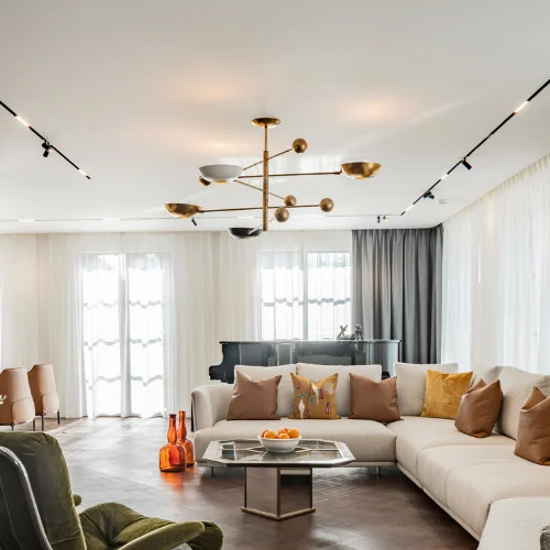 Ceiling design installed at a Dubai villa
